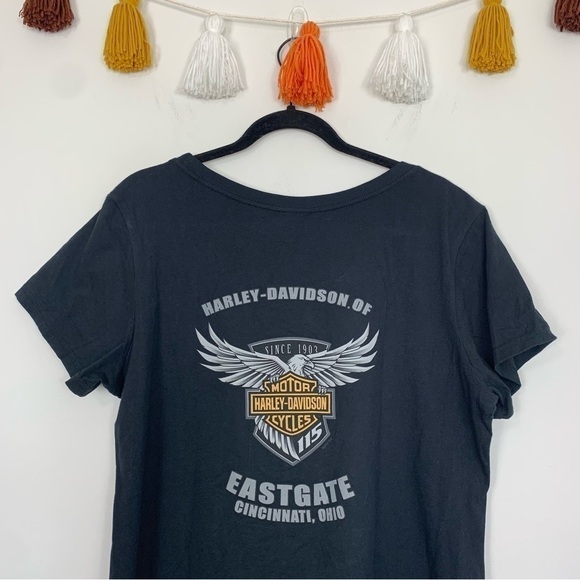 Harley-Davidson Scoop Neck 115 Years Old Factory Graphic T-Shirt Size XXL - Picture 6 of 8